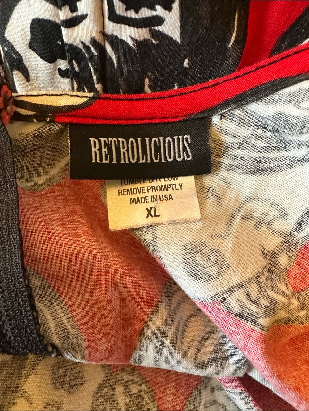 Retrolicious 1960s hairdos fit and flare dress size XL - Picture 11 of 12